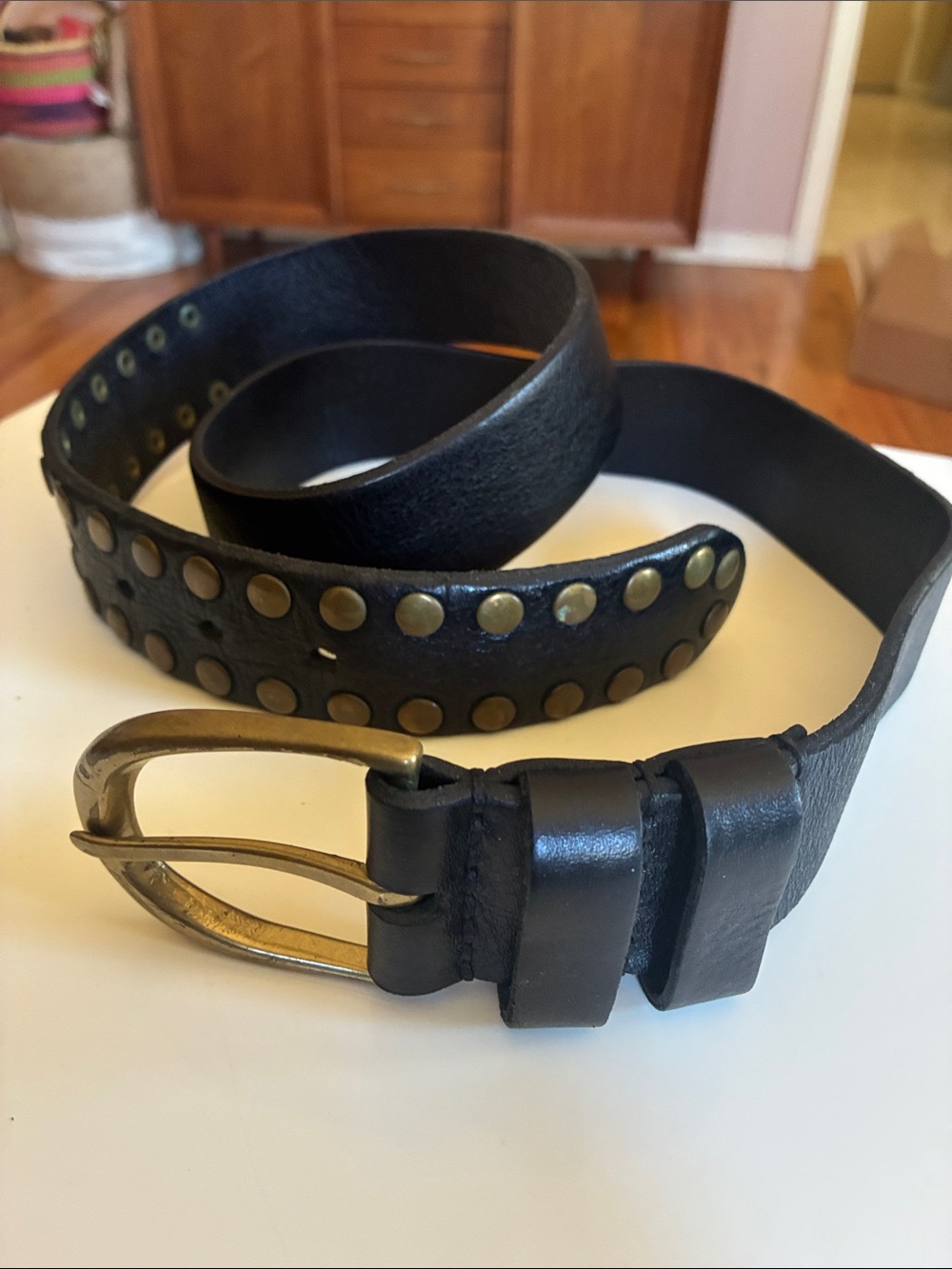 Johnny Farah studded women’s belt. Size L.